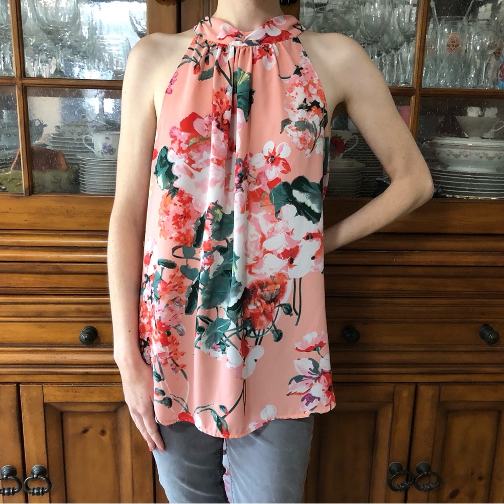 EUC NY & Co Seventh Ave floral blouse